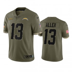 Maillot Los Angeles Chargers Keenan Allen 13 Salute To Service Olive 2022 - Homme